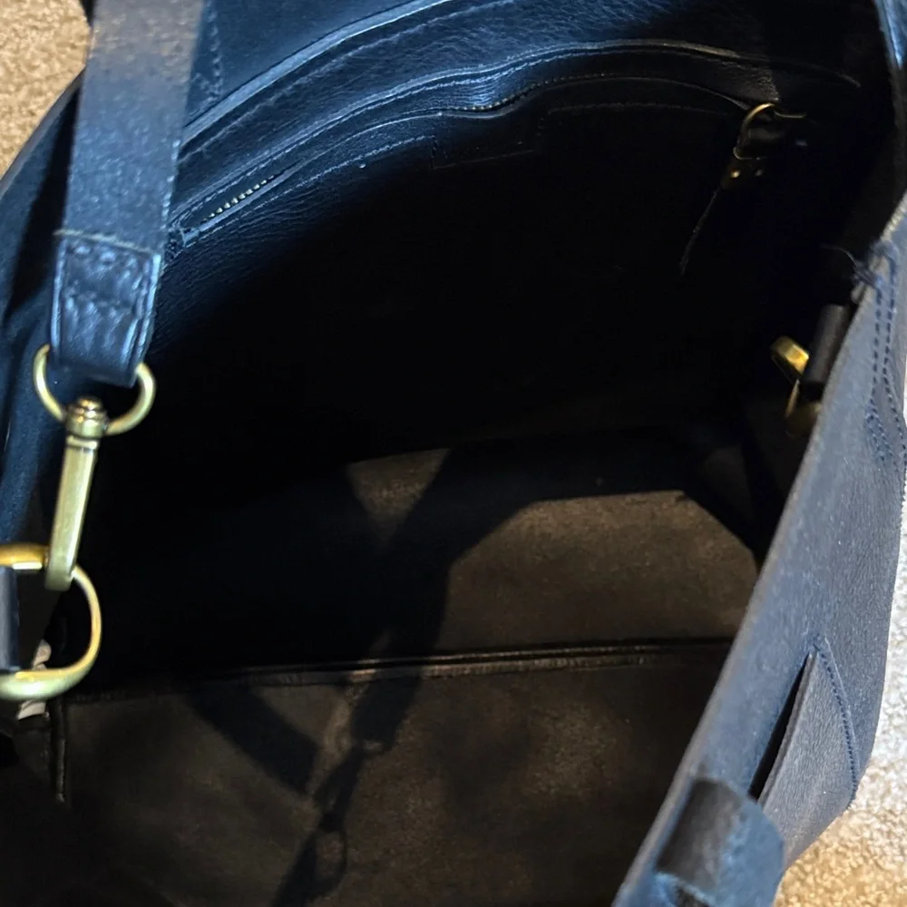 Madewell Black leather Transport Tote Bag - Picture 3 of 6